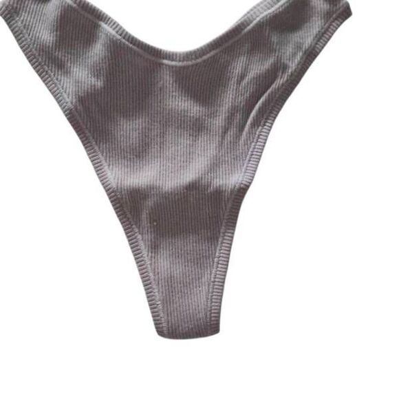SKIMS RIBBED COTTON V CUT PANTY NWT - Picture 1 of 8